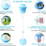 🎈48% OFF NOW ! ⚡ Automatic Handheld Bubble Machine for Kids – One-Touch Operation, Rich Bubbles & Portable Design - Image 6