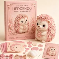 🎀50% OFF🎁Pink Enchanted Forest DIY Felt Patchwork Kit - Image 14