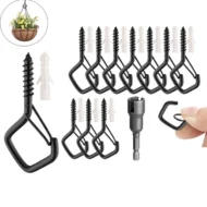 🛠️50% OFF NOW! 🔒 20Pcs Square Snap Clips Hooks – Secure Lock, Versatile & Durable for Bonsai, Lights & Decor ✨ - Image 6