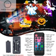 2-in-1 HD Remote Control Holiday Projector Lights - Image 2