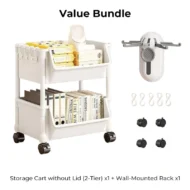 Multi-Tier Rolling Storage Cart for Narrow Spaces - Image 4