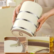 Stainless Steel Insulated Multi-Layer Lunch Box - Image 5