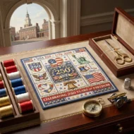 🎁Hot sale🧵USA 250th Anniversary Commemorative Cross Stitch Kit - Image 2