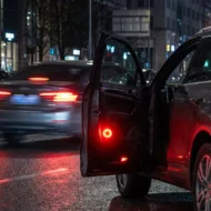 Universal Car Door LED Warning Magnetic Sensor Flashing Lights - Image 3