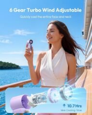 🌬️ LIMITED-TIME 50% OFF! ✨ Turbo Handheld Fan – LED Display, 6 Speeds, 3000mAh 🔋 - Image 5