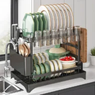 🔥 40% OFF🍽️2-Tier Dish Drying Rack with Drainboard - Image 7