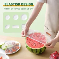 100 pieces. Food-grade elastic food cover - Antibacterial - Image 6