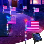 🏆Buy More Save More🎁Outdoor Solar Flag Stake Lights - Image 10