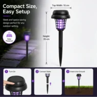 ☀️Solar Mosquito Zapper Light ✨– Outdoor Garden Stake Lamp, UV Insect Killer & Solar Pathway Light🦟🚫 - Image 14