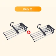 🔥Buy More Save More🔥Household Multifunctional Telescopic Folding Multi-layer Pants Storage Rack - Image 15