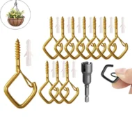 🛠️50% OFF NOW! 🔒 20Pcs Square Snap Clips Hooks – Secure Lock, Versatile & Durable for Bonsai, Lights & Decor ✨ - Image 11
