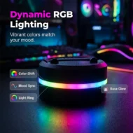 Portable Bluetooth Speaker with RGB Lights & Phone Stand - Image 4