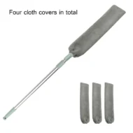 Multifunction Retractable Microfiber Dust Brush Gap Mop - Image 18