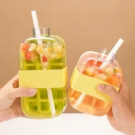 ❄️2-in-1 Ice Cube Maker Water Bottle Built-In Ice Tray, Food-Grade Silicone, Bpa-Free. Make Ice & Store Water In One Bottle – Ideal For Gym, Office & Travel! 🏋️‍♂️💼✈️ - Image 5