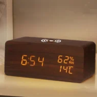 LED Digital Alarm Clock with Wireless Charging Station - Image 7