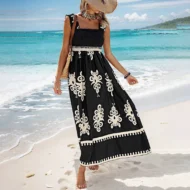 Women’s Summer Print Sleeveless Flowy Long Dress - Image 11