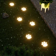 Solar Paw Print Garden Lights - Image 2