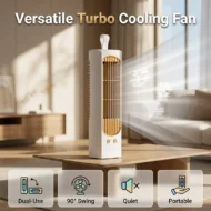 90° Wide-Angle Desktop Cooling Fan - Image 4