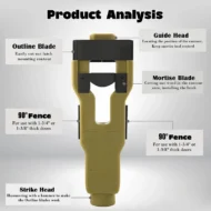 🛠️ LIMITED-TIME 50% OFF! 🚪 Professional Door Latch Installation Tool – Accurate Mortise Guide, Durable ABS, Adjustable 🔨 - Image 9
