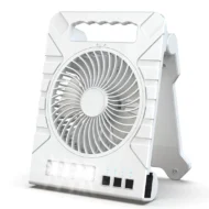 Dual-Power Outdoor Fan with Solar Panel and Light - Image 10
