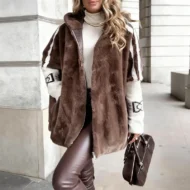 ❄️ Women’s Mink Fur Hooded Zip-Up Coat – Plush Warm, Effortless Style for Winter Daily & Casual Outings - Image 3
