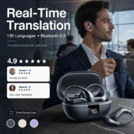 📢📢 50 %  OFF !! ✨Translation Earbuds, Supports Real-Time Translation in 135 Languages With APP, Bluetooth 5.3 Earphones - Image 3