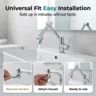 🥳2026 HOT SALE🥳💞50K+ SOLD!🚰✨ 50% OFF! 1080° Rotating Mechanical Arm Faucet – Wash hair in sink easily, no splash. Dual flow modes. Rust‑proof & modern. 🛡️💦 - Image 3