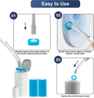 Disposable Replacement Brush Head Toilet Brush Set - Image 8