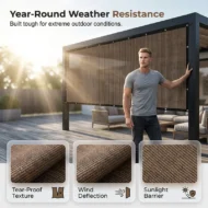 💥50% OFF🌿 UV-resistant, breathable, cooling, high-quality woven sunshade - Image 18