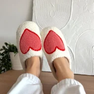 [Gift For Lover] Indoor Anti Slip Plush Slippers For Couples - Image 3