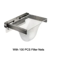 Foldable Sink Strainer Rack with Filter Nets - Image 8