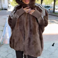 ❄️ Women’s Mink Fur Hooded Zip-Up Coat – Plush Warm, Effortless Style for Winter Daily & Casual Outings - Image 9