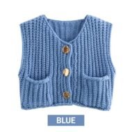 🍂49% OFF🔥Women’s Chunky Knit Button-Down Sweater Vest - Image 16